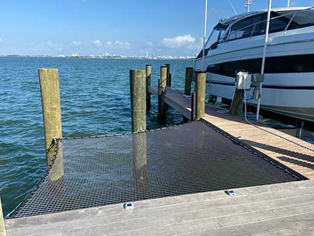 Architectural ATN Net Dock Extension in Miami Shores Florida